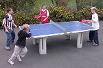 Butterfly Park Concrete Table 45SQ Blue